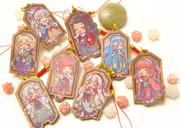 Fire Emblem Fates - Mochi Munching Wooden Charms